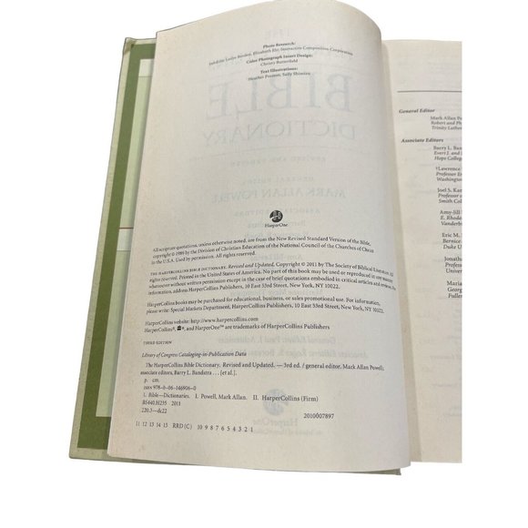 HarperCollins Bible Dictionary Revised Updated Mark Allan Powell 3rd Ed. Religio - Picture 3 of 3